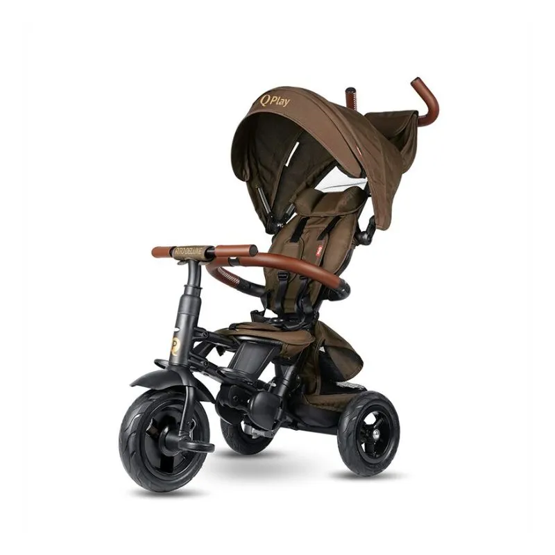 Qplay Rito Deluxe Folding Tricycle Brown
