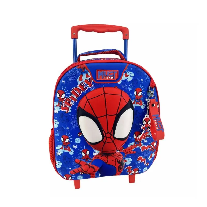School Trolley Bag Kindergarten Spidey And His Amazing Friends Blue Must Team