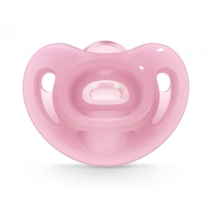 NUK Sensitive Silicone Pacifier pink 6-18m