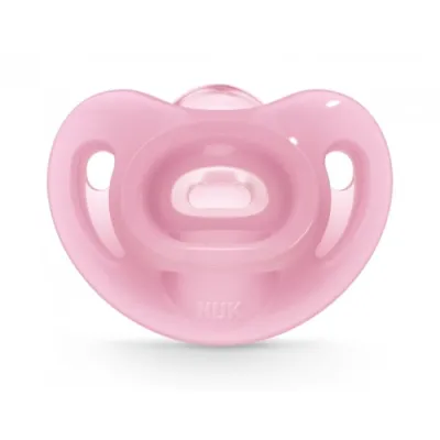 NUK Sensitive Silicone Pacifier pink 0-6m