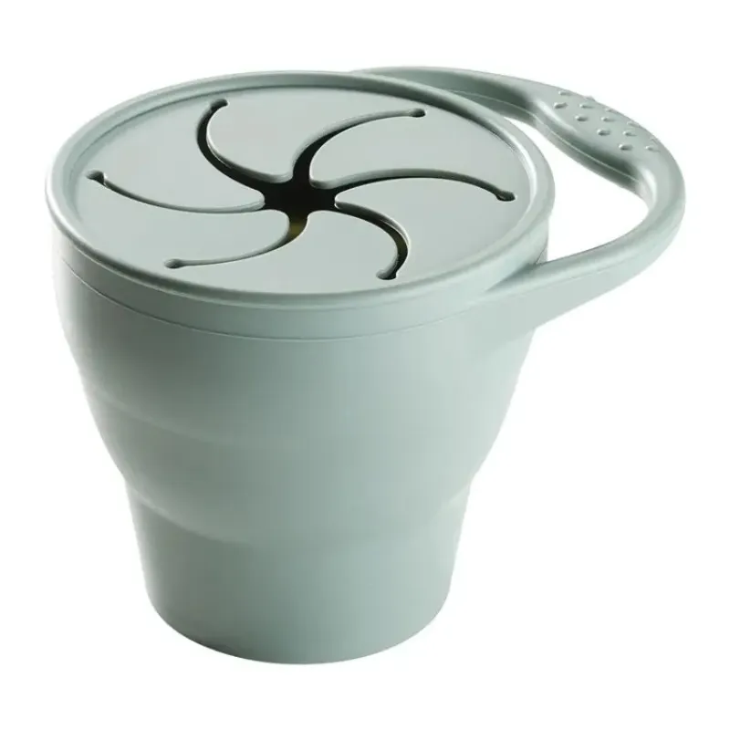 Tommee Tippee Silicone Collapsible Snack Pot Green