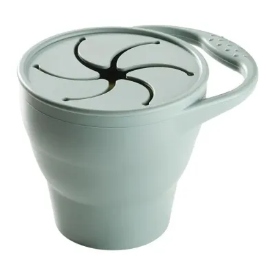 Tommee Tippee Silicone Collapsible Snack Pot Green