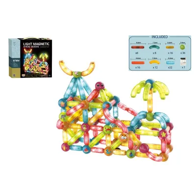 Infinity Toys Magnetic sticks with light (128pcs)