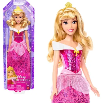 Mattel Disney Princess Aurora Doll in Sparkling Fashion with Removable Skirt