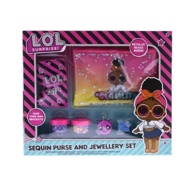 LOL Surprise! Sequin Purse & Jewellery Set