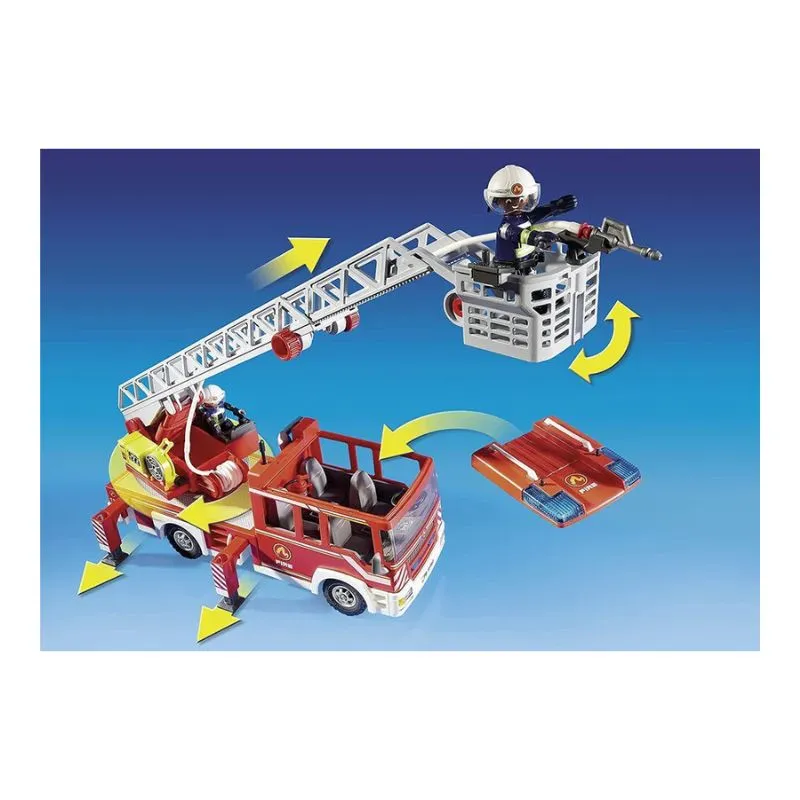 Playmobil City Action , Fire Ladder Unit Playset