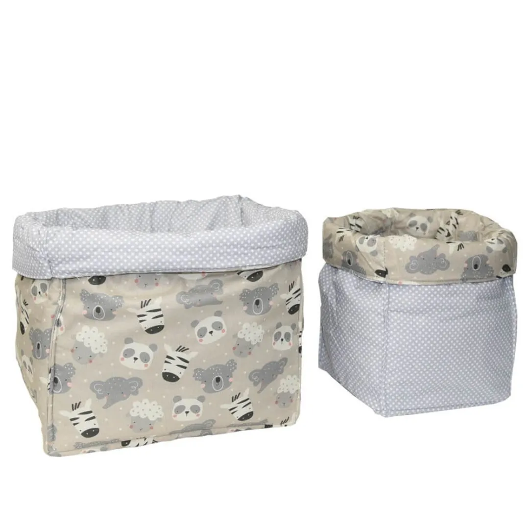 Set storage baskets Panda