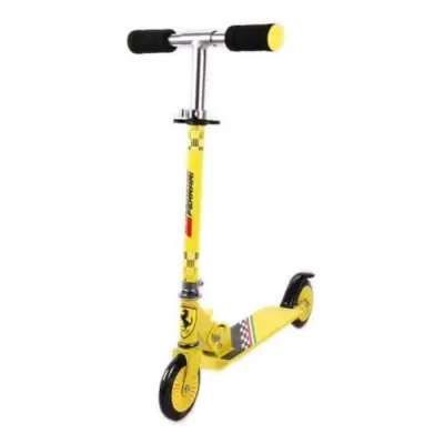 Ferrari Kids 2 wheel Scooter Yellow