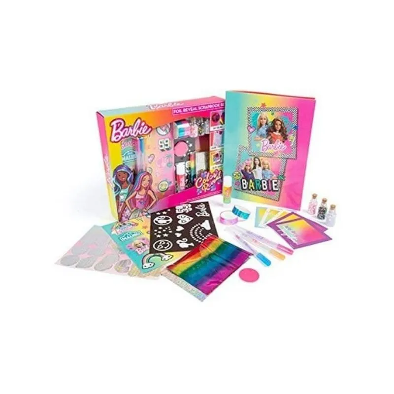 Barbie Colour Reveal Foil Reveal Scrapbook Set