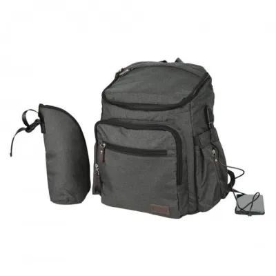 Bebe Stars Mama bag with USB Graphite
