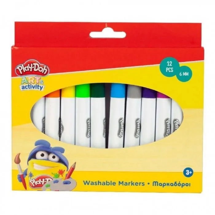 Markers Play Doh Jumbo 6mm 12 Colors