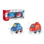 Infinity Toys - Free whee cartoon car with light and music (2Pcs)