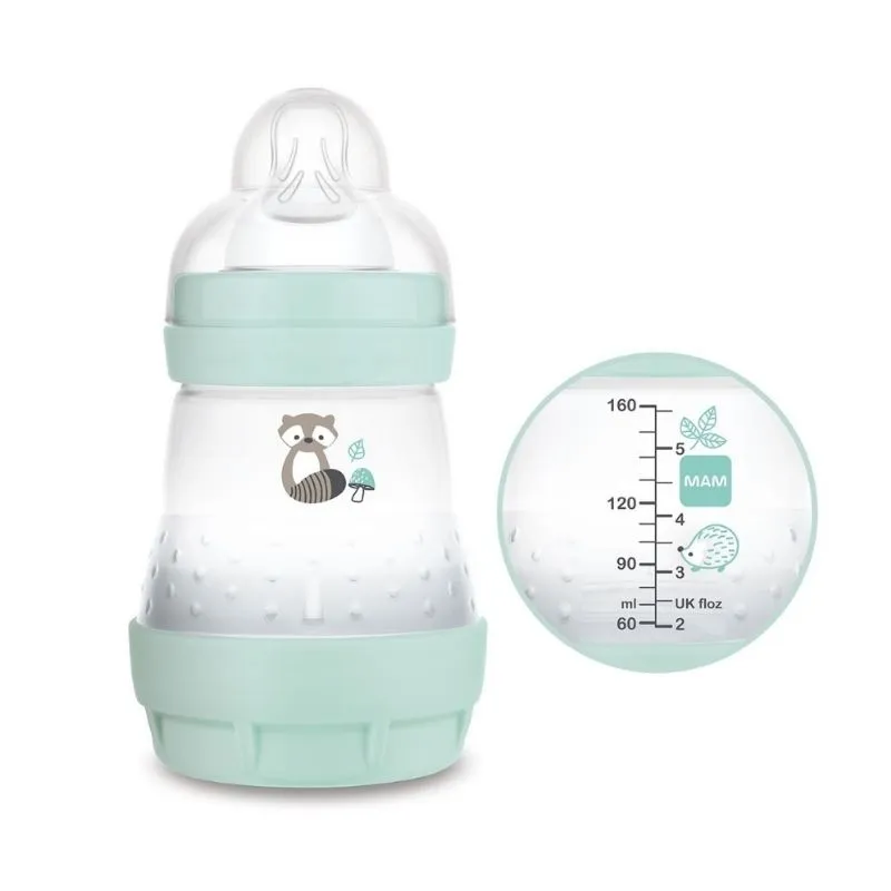 MAM Colors of Nature Baby Bottle Easy Start  Anti-Colic 160ml - Blue