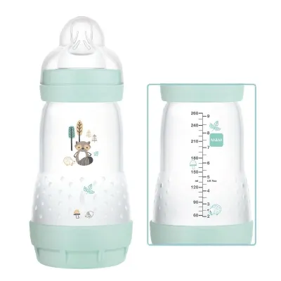 MAM Colors of Nature Baby Bottle Easy Start  Anti-Colic 260ml - Blue