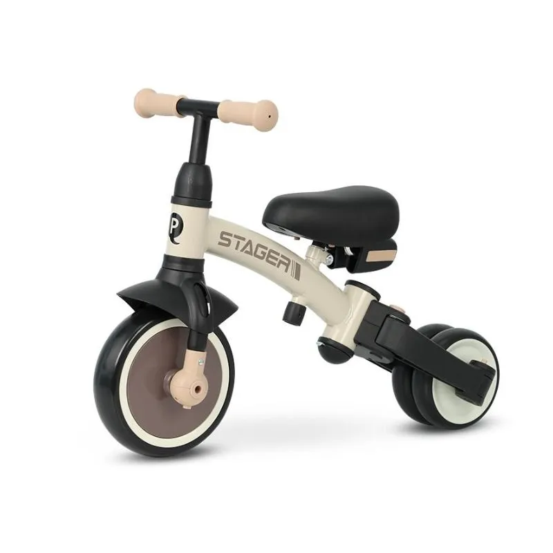 Qplay STAGER foldable tricycle Brown