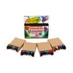 Crayola World's Favourite Colours Crayons, 64 Count