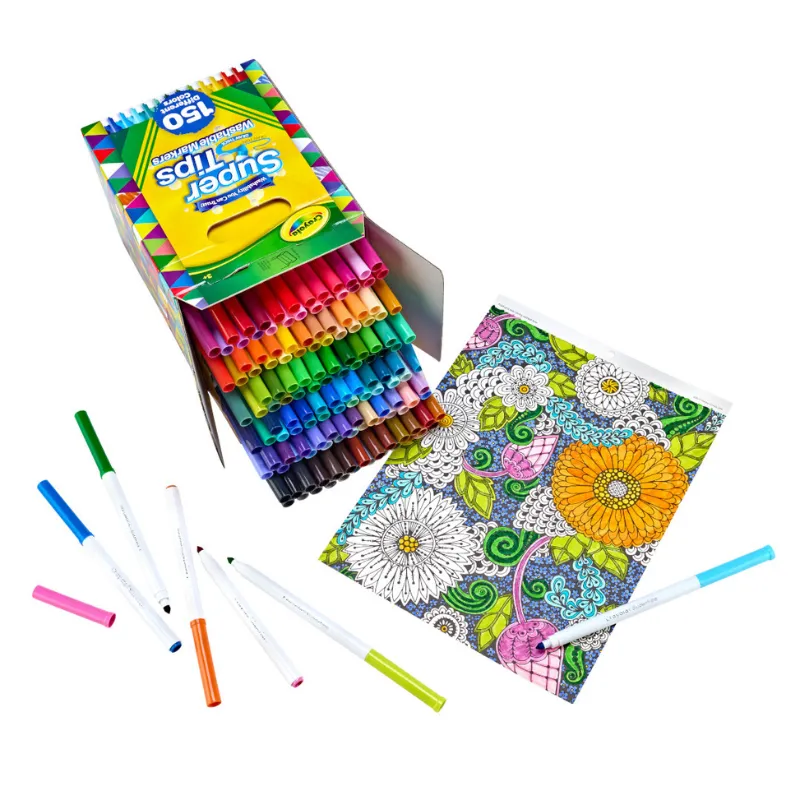 Crayola Super Tips Washable Markers, 150 Count