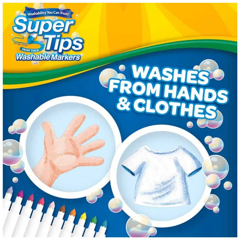Crayola Super Tips Washable Markers, 150 Count