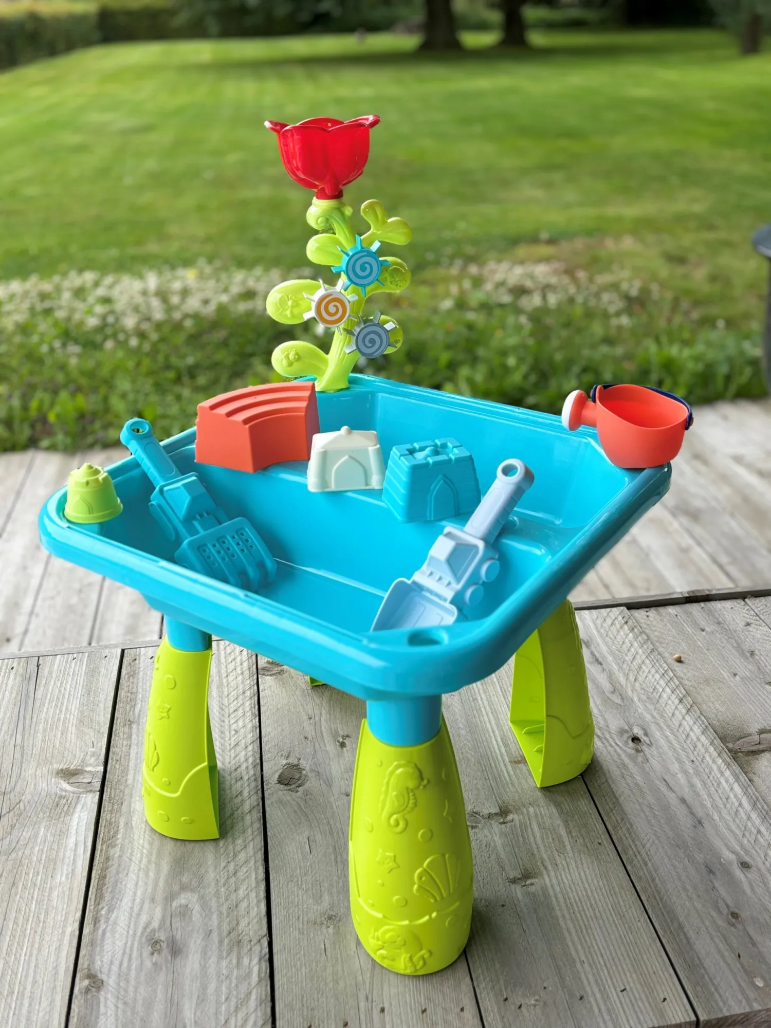 Paradiso ToysSand and Water Table with accessories.