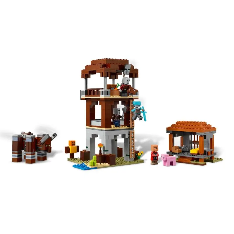 Lego Minecraft The Pillager Outpost and Ravager