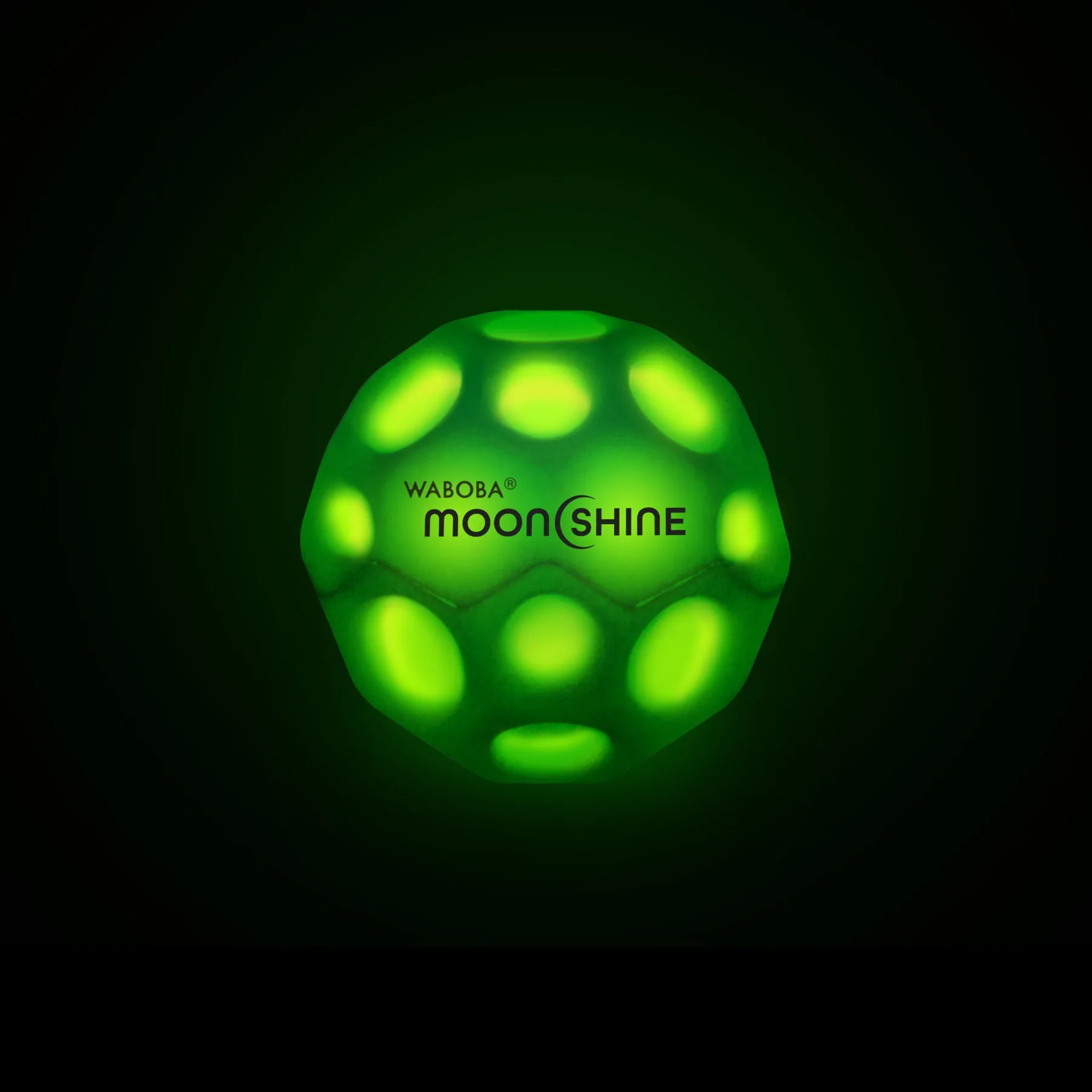 Waboba Moonshine Hyper Bouncing Ball ,Green