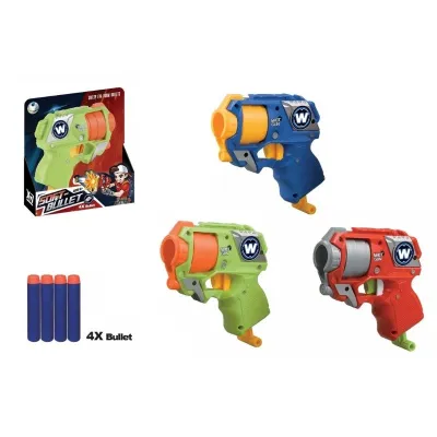 Infinity Toys - Soft Bullet gun red( 4PCS bullet )