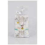 Inter baby 3 pack muslins mickey  - GRAY