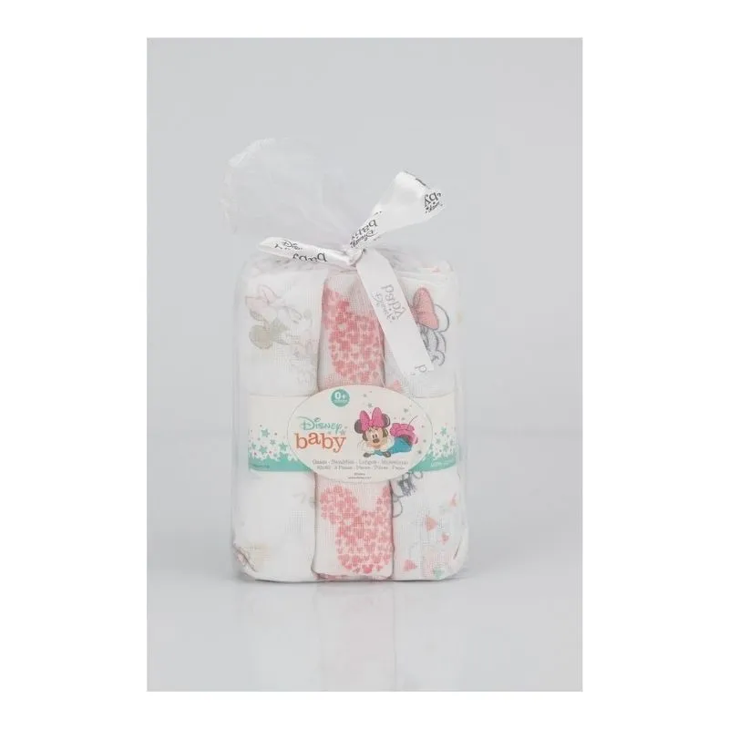 Inter baby 3pack muslins minnie  80X80  - BLUE
