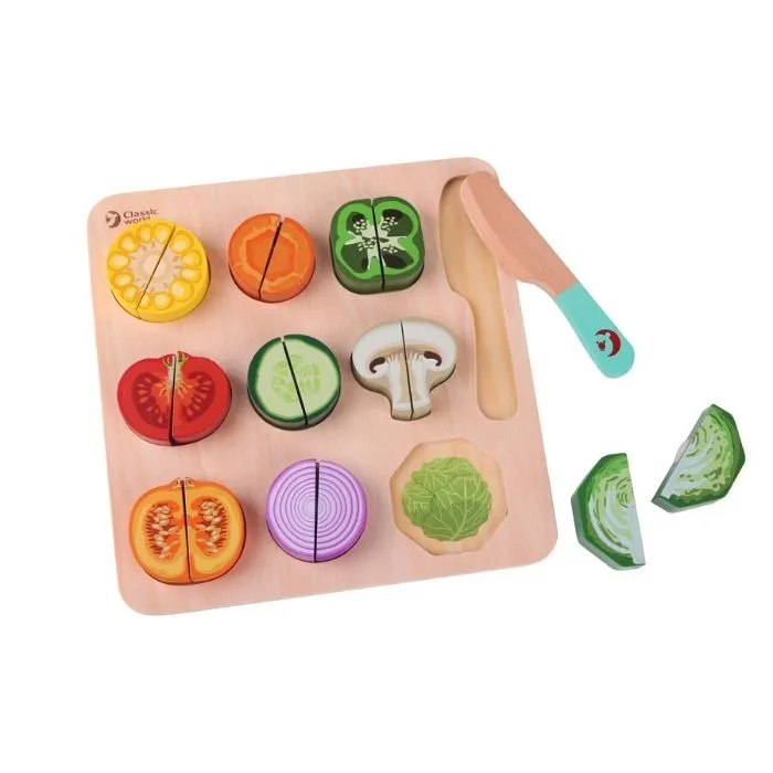 Classic World Toys Cutting Vegetable Puzzle