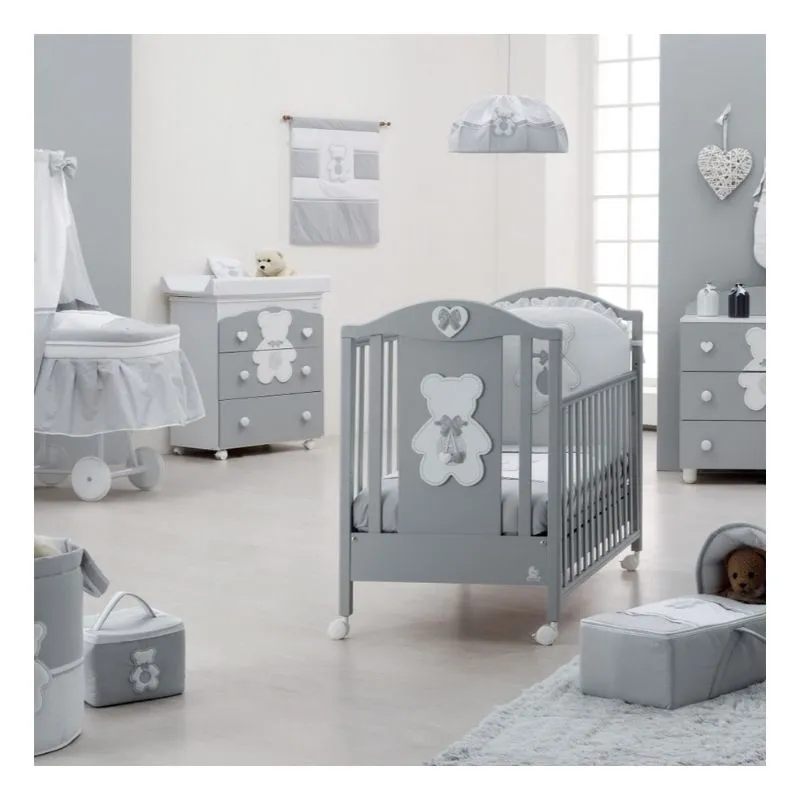 Italbaby cot Fiocco (grey)