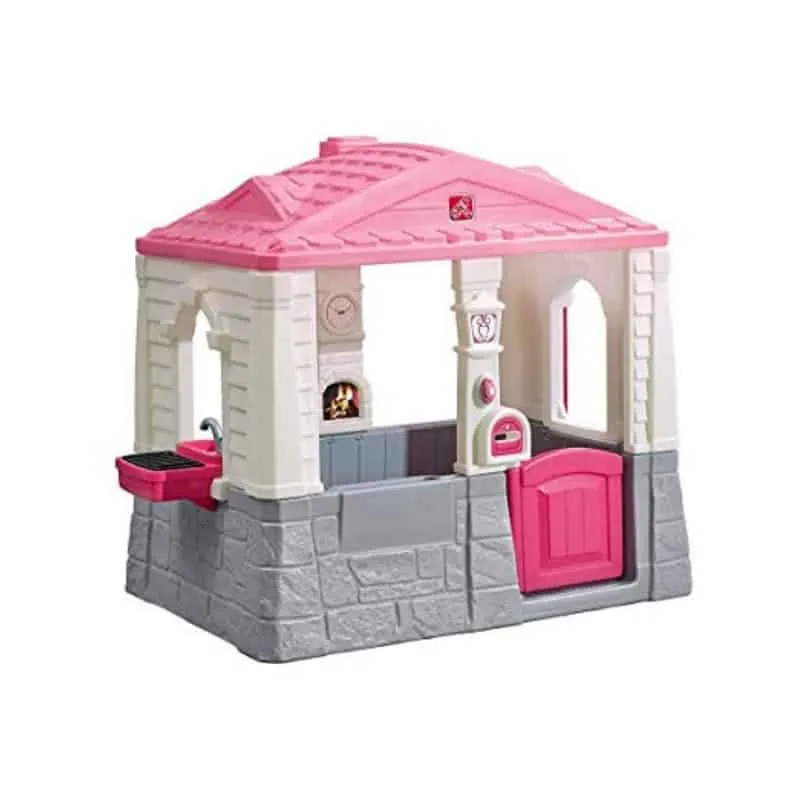 Kids Cottage Playhouse Neat and Tidy Pink