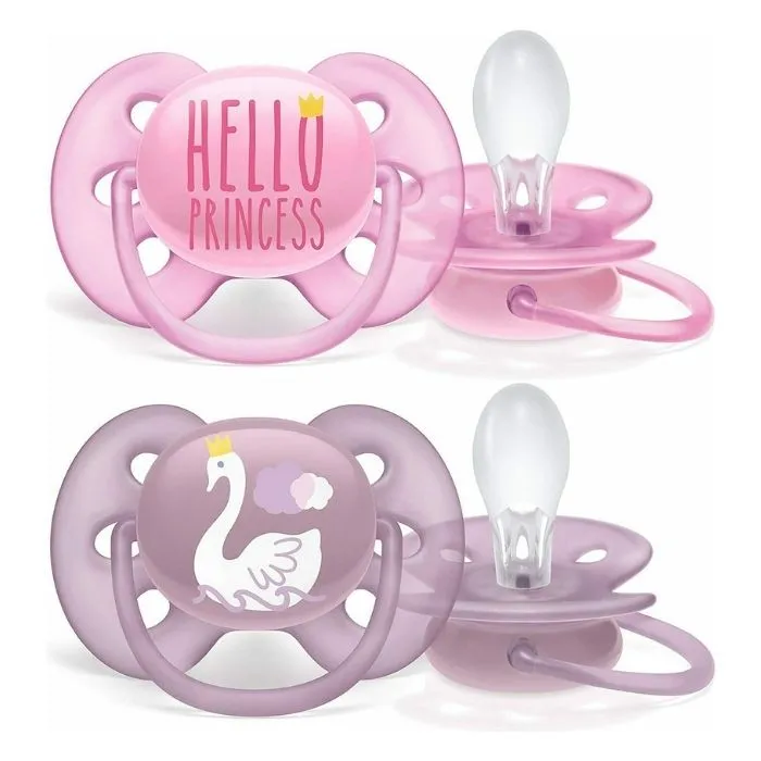 Philips AVENT Ultra Soft Pacifier (6-18m) Hello Princess