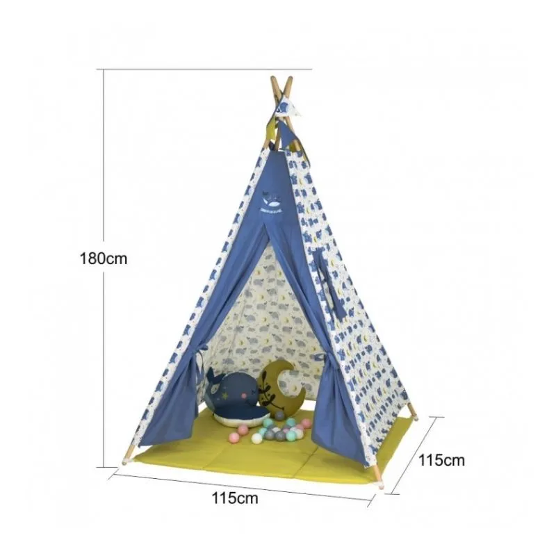 Bebestars Kid’s tent Whale with balls