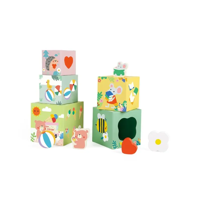 Classic World Toys Forest Stacking Cubes