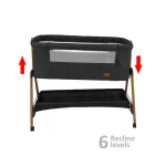 Bebe Stars Crystal Graphite Cradle