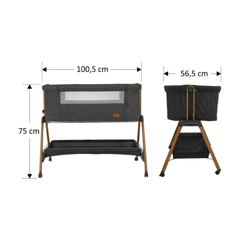 Bebe Stars Crystal Graphite Cradle