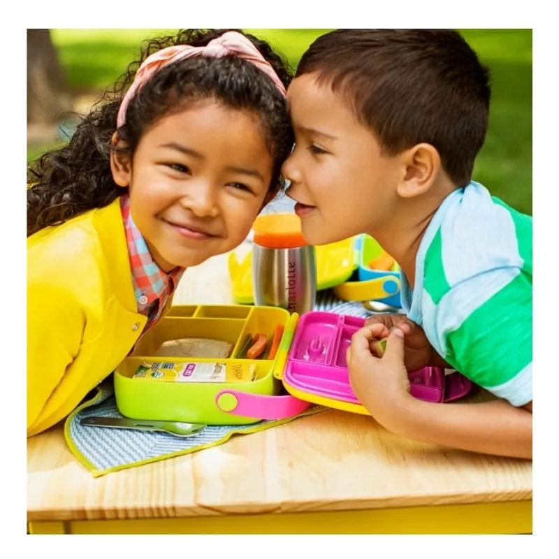 Munchkin Lunch™ Bento Box with Stainless Steel Utensils Blue