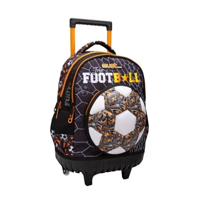 Trolley Backpack Must True Football with 4 cases