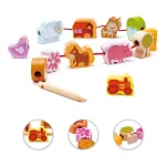 Classic World Toys Wooden Beading Beads Farm
