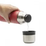 Stainless Steel Thermo Liquids Flask With Cup 500ml Red