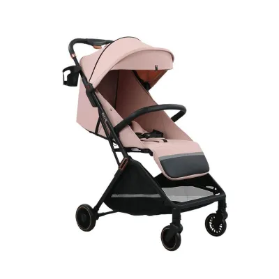Bebe Stars Baby Stroller City Automatic Powder Pink