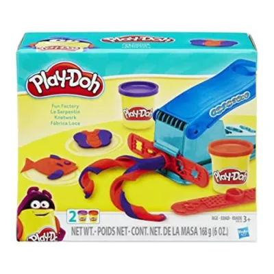 Play-Doh Basic Fun Factory Shape Making Machine with 2 Non-Toxic Play-Doh Colors