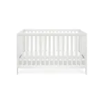 Silver Cross Bromley white convertible cot bed to toddler bed