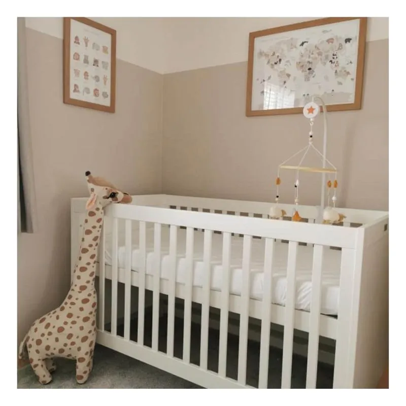 Silver Cross Bromley white convertible cot bed to toddler bed