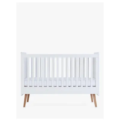 Silver Cross Brighton Cotbed, White/Natural