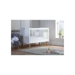 Silver Cross Brighton Cotbed, White/Natural