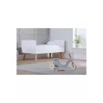 Silver Cross Brighton Cotbed, White/Natural