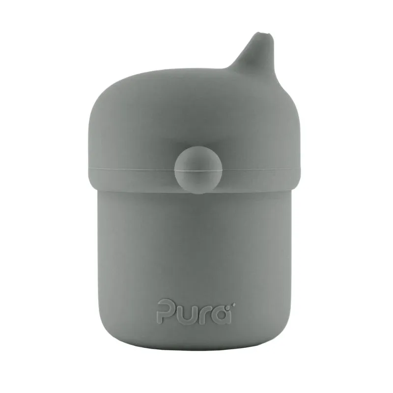 Pura Silicone Sippy Cup Slate - Grey