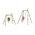 TP Forest Acorn convertible swing set - baby chair - anchoring kit - FSC wood h200 cm