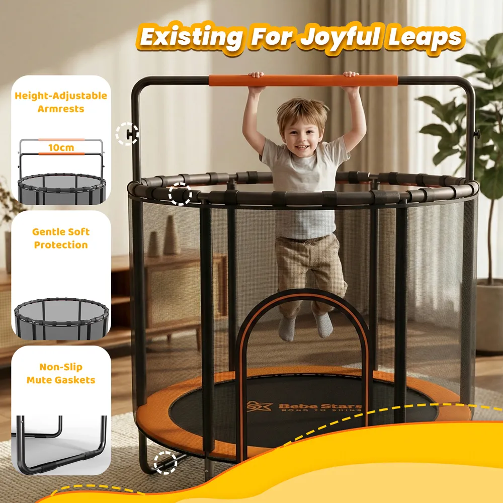 Bebe Stars Trampoline with Net 140cm